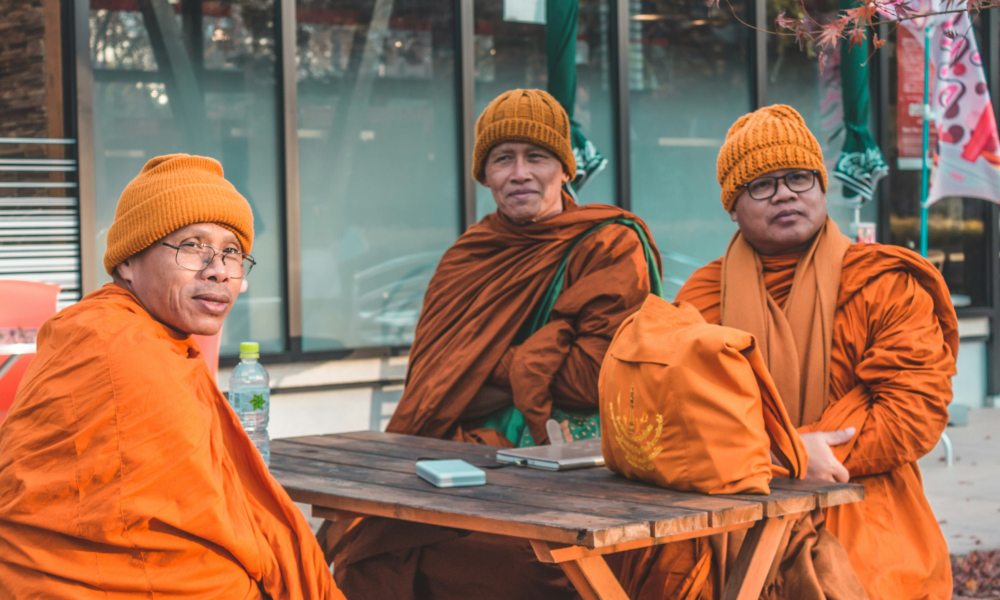 Indian Monks Discovering Christianity Through Alan 
